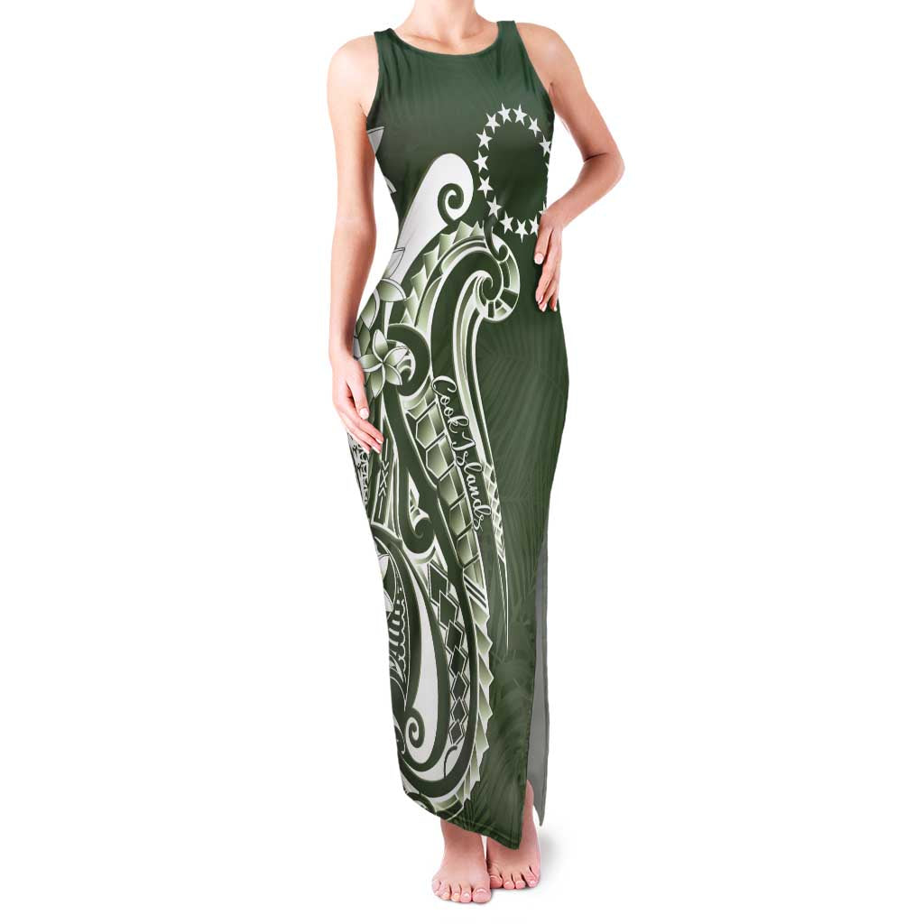 Kia Orana Cook Islands Family Matching Tank Maxi Dress and Hawaiian Shirt Matie Plumeria Tropical Waves - Polynesian Pride