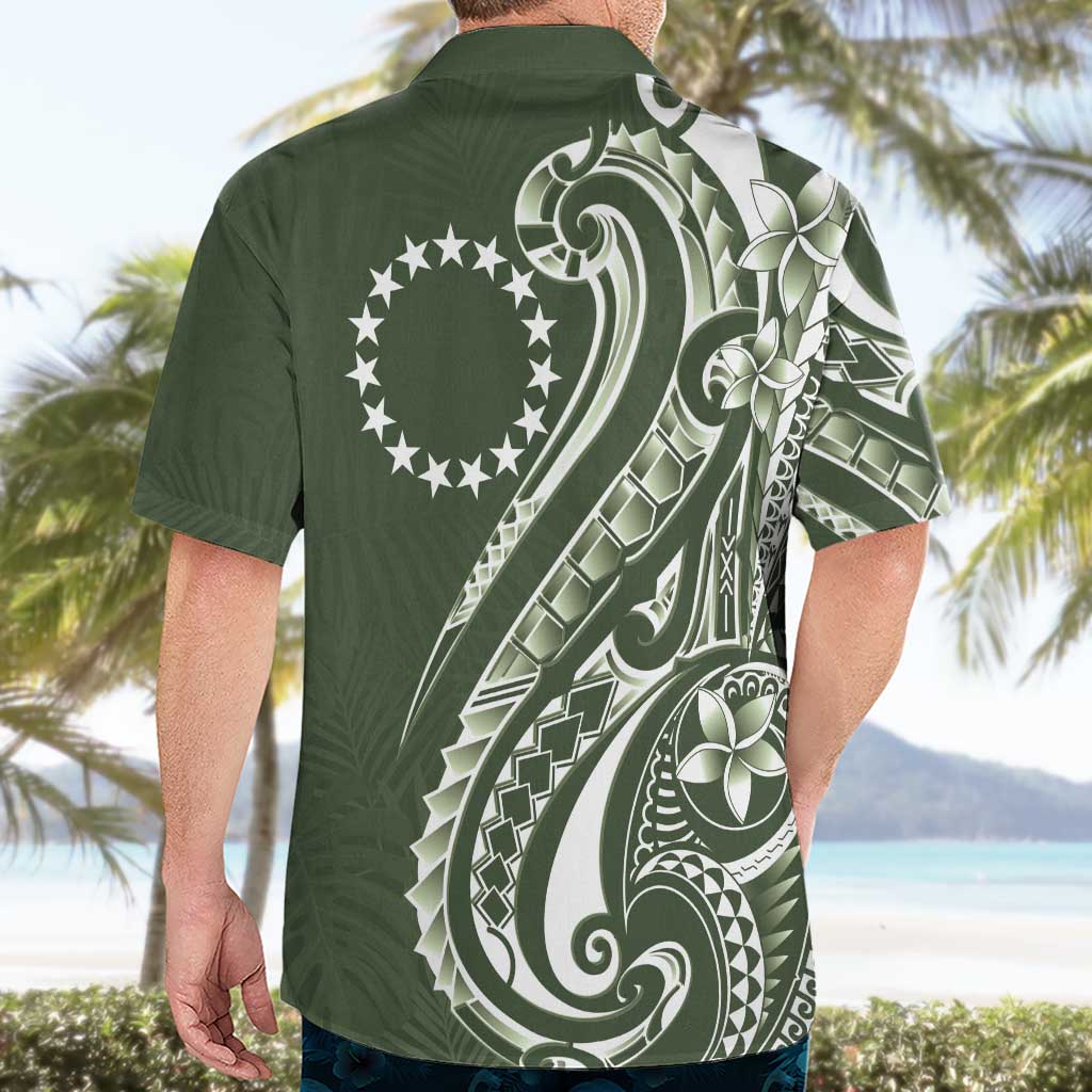 Kia Orana Cook Islands Hawaiian Shirt Matie Plumeria Tropical Waves LT7 - Polynesian Pride