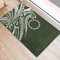 Kia Orana Cook Islands Rubber Doormat Matie Plumeria Tropical Waves LT7 - Polynesian Pride
