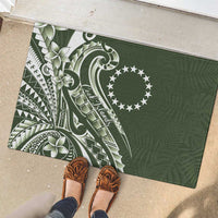 Kia Orana Cook Islands Rubber Doormat Matie Plumeria Tropical Waves LT7 - Polynesian Pride