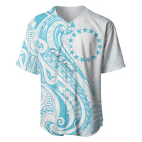 Kia Orana Cook Islands Baseball Jersey Moana Plumeria Tropical Waves - Polynesian Pride