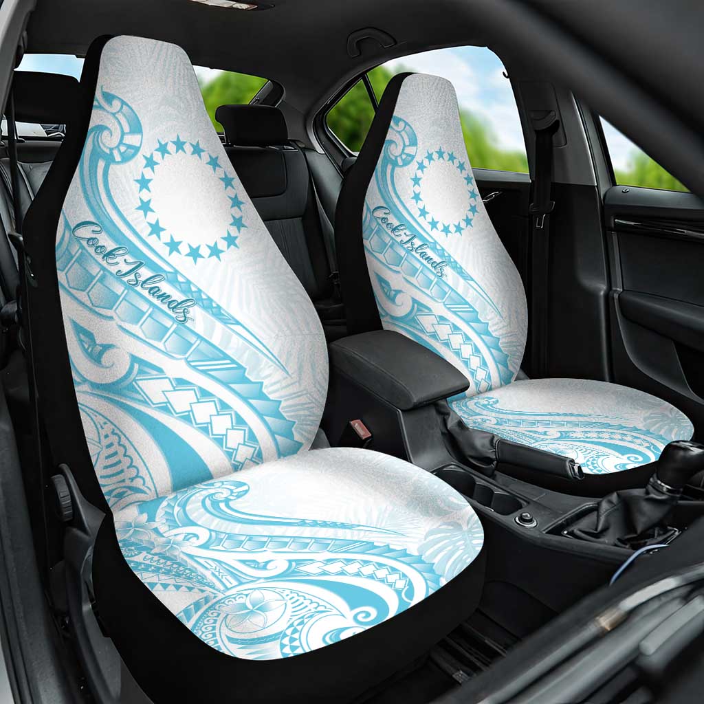 Kia Orana Cook Islands Car Seat Cover Moana Plumeria Tropical Waves - Polynesian Pride