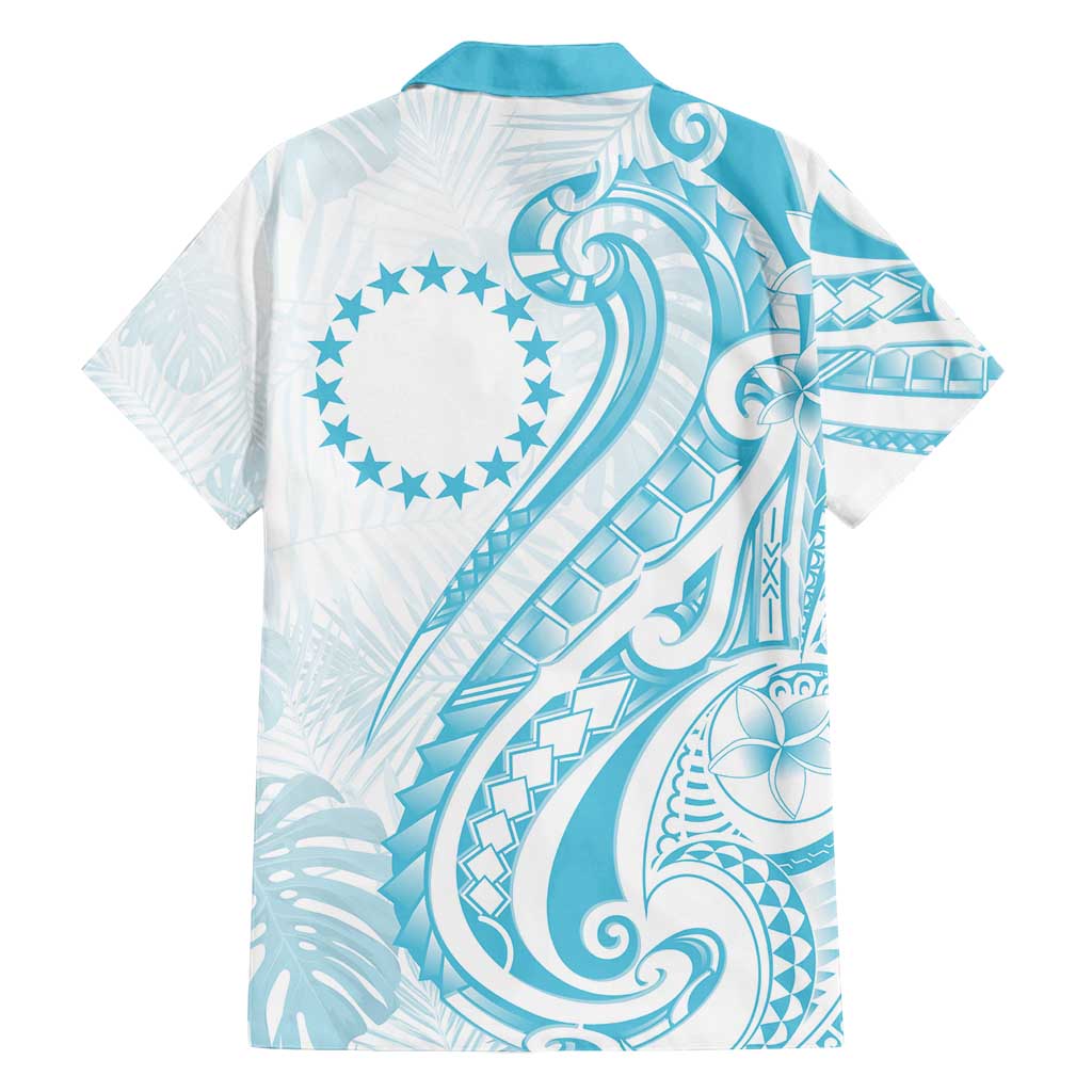 Kia Orana Cook Islands Family Matching Off Shoulder Maxi Dress and Hawaiian Shirt Moana Plumeria Tropical Waves - Polynesian Pride