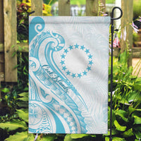 Kia Orana Cook Islands Garden Flag Moana Plumeria Tropical Waves - Polynesian Pride