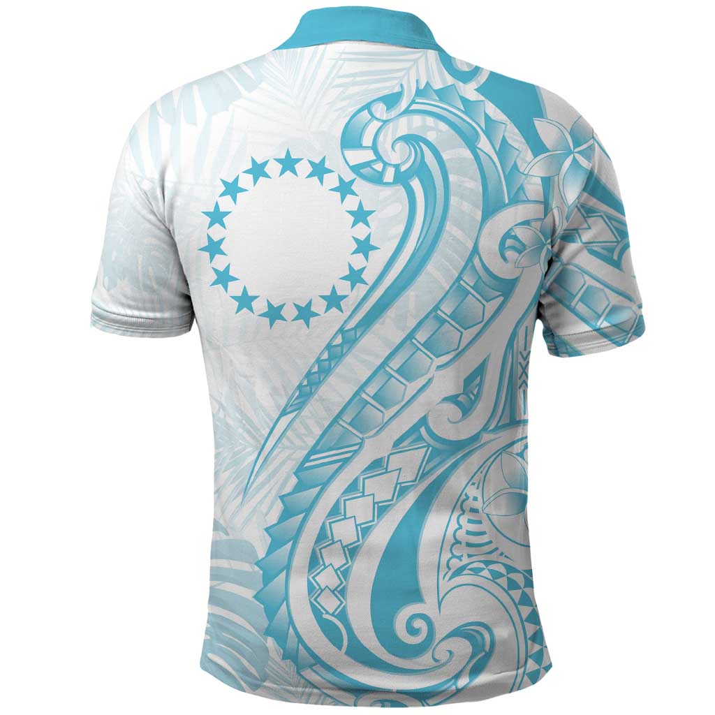 Kia Orana Cook Islands Polo Shirt Moana Plumeria Tropical Waves - Polynesian Pride