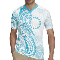 Kia Orana Cook Islands Rugby Jersey Moana Plumeria Tropical Waves LT7 - Polynesian Pride