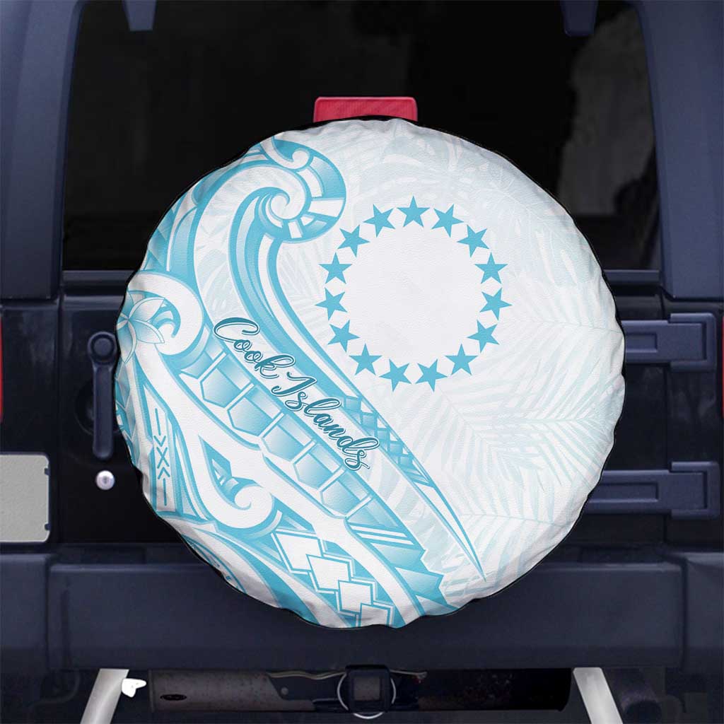 Kia Orana Cook Islands Spare Tire Cover Moana Plumeria Tropical Waves - Polynesian Pride