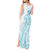 Kia Orana Cook Islands Tank Maxi Dress Moana Plumeria Tropical Waves - Polynesian Pride