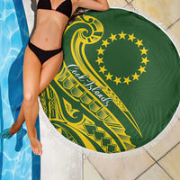 Kia Orana Cook Islands Beach Blanket Plumeria Tropical Waves LT7 - Polynesian Pride