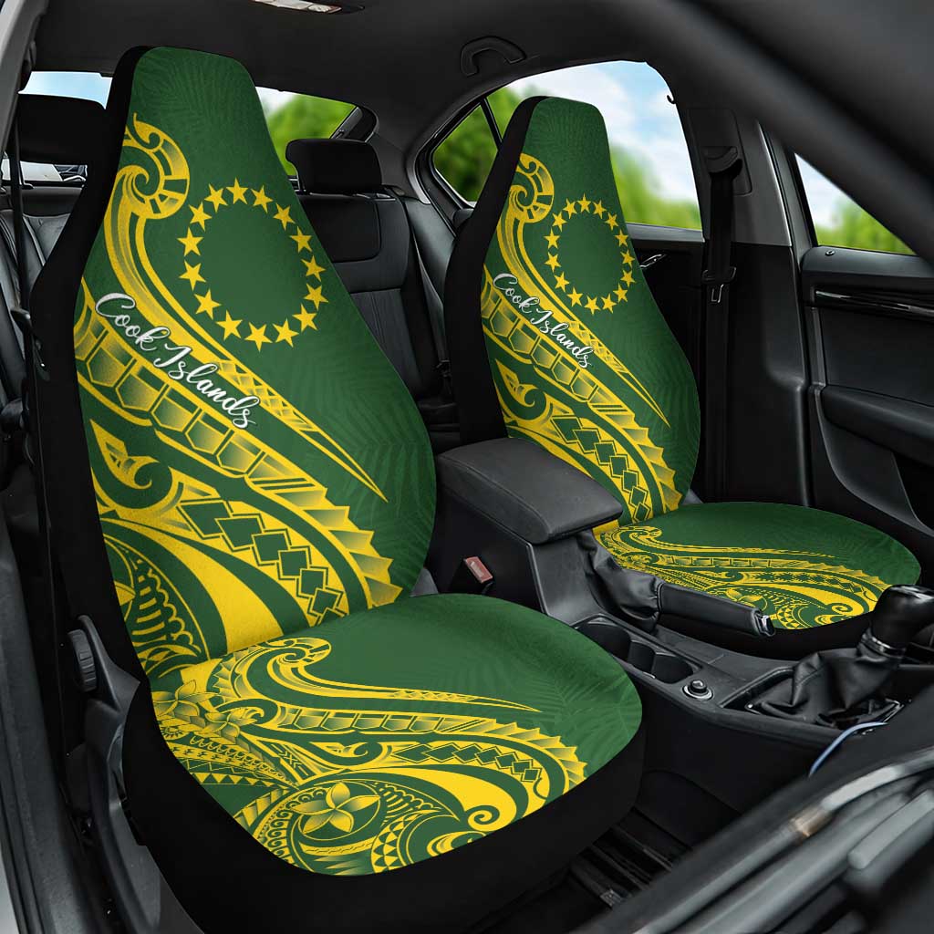 Kia Orana Cook Islands Car Seat Cover Plumeria Tropical Waves - Polynesian Pride