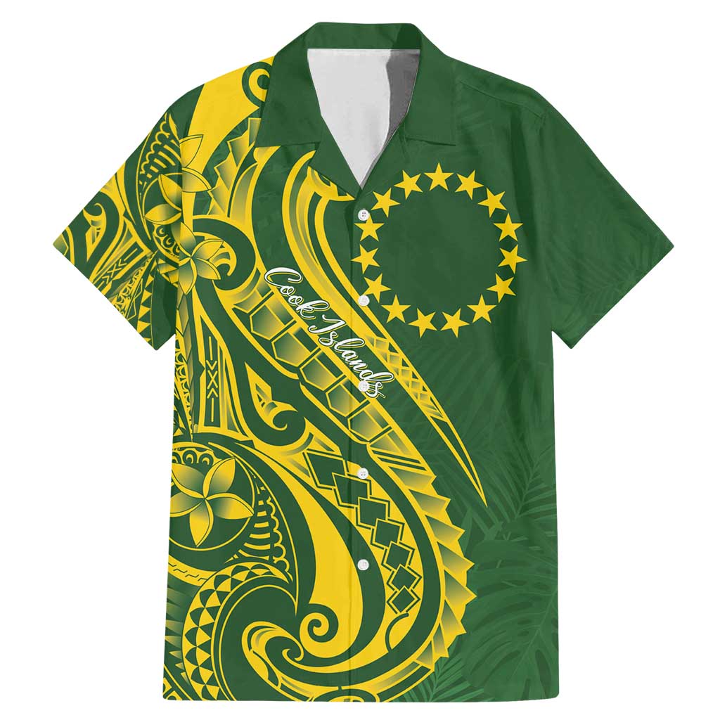 Kia Orana Cook Islands Family Matching Mermaid Dress and Hawaiian Shirt Plumeria Tropical Waves - Polynesian Pride