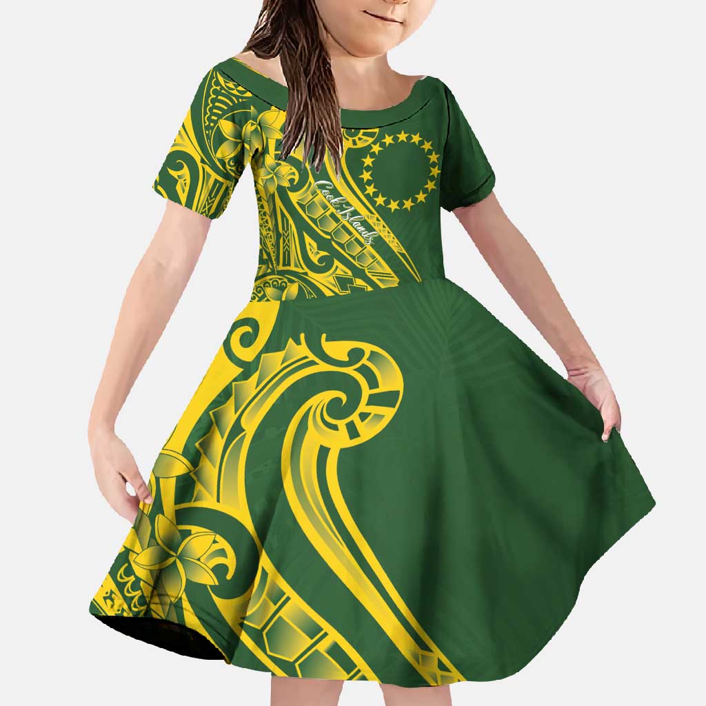 Kia Orana Cook Islands Family Matching Tank Maxi Dress and Hawaiian Shirt Plumeria Tropical Waves - Polynesian Pride
