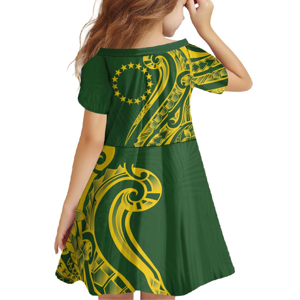 Kia Orana Cook Islands Family Matching Tank Maxi Dress and Hawaiian Shirt Plumeria Tropical Waves - Polynesian Pride