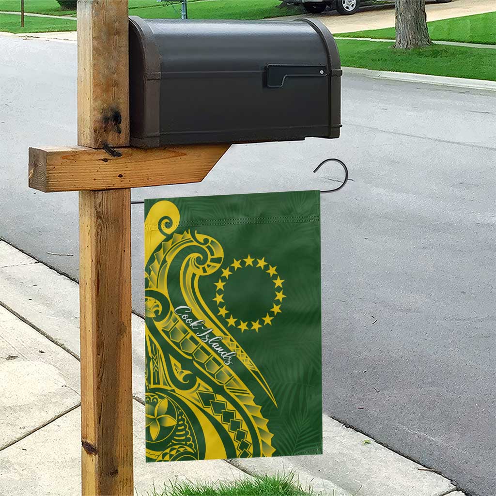 Kia Orana Cook Islands Garden Flag Plumeria Tropical Waves - Polynesian Pride