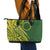 Kia Orana Cook Islands Leather Tote Bag Plumeria Tropical Waves - Polynesian Pride