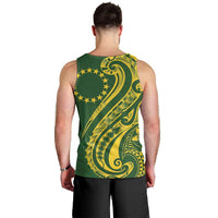 Kia Orana Cook Islands Men Tank Top Plumeria Tropical Waves LT7 - Polynesian Pride