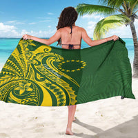 Kia Orana Cook Islands Sarong Plumeria Tropical Waves - Polynesian Pride