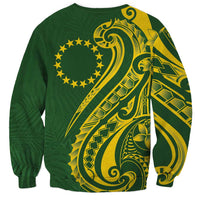 Kia Orana Cook Islands Sweatshirt Plumeria Tropical Waves LT7 - Polynesian Pride