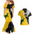 Australia Rugby Mix New Zealands Rugby Couples Matching Mermaid Dress and Hawaiian Shirt Wallabies Versus Silver Fern Sporty Basic LT7 - Polynesian Pride