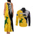 Australia Rugby Mix New Zealands Rugby Couples Matching Tank Maxi Dress and Long Sleeve Button Shirts Wallabies Versus Silver Fern Sporty Basic LT7 - Polynesian Pride