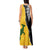 Australia Rugby Mix New Zealands Rugby Tank Maxi Dress Wallabies Versus Silver Fern Sporty Basic LT7 - Polynesian Pride