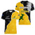 Australia Rugby Mix New Zealands Rugby Women V Neck T Shirt Wallabies Versus Silver Fern Sporty Basic LT7 - Polynesian Pride