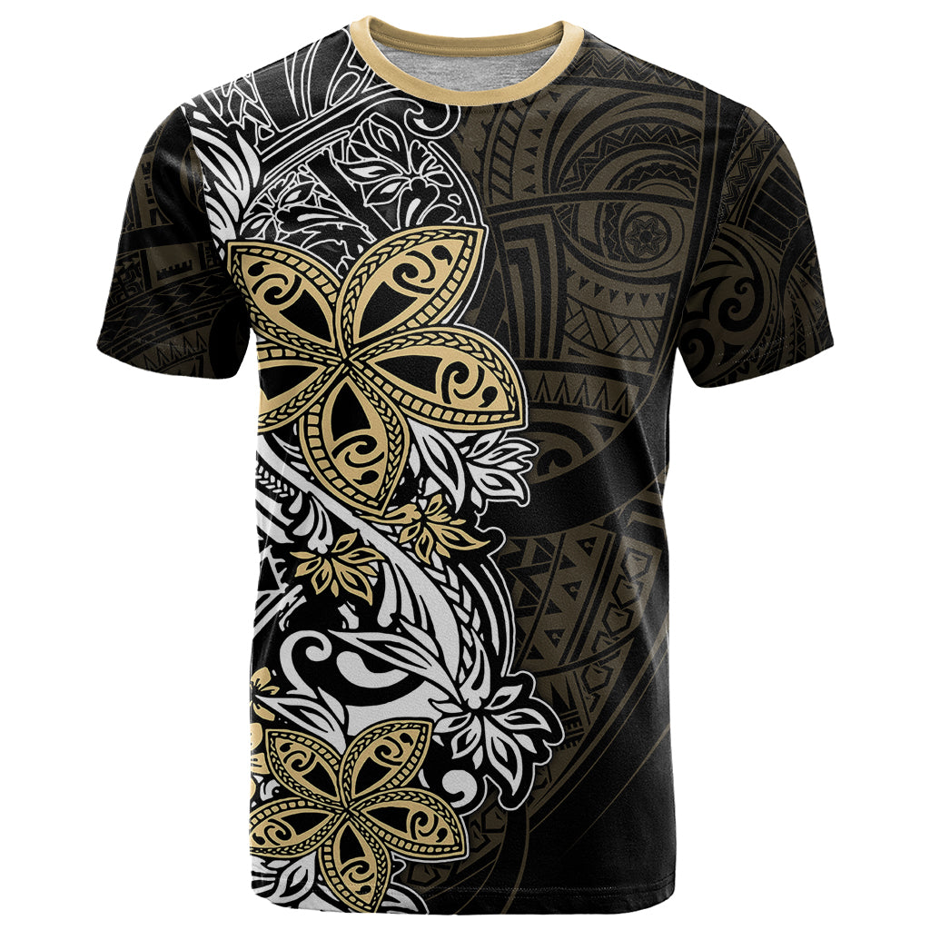 Polynesian Pride T Shirt Tiare With Plumeria Mix Style LT7 Cream - Polynesian Pride