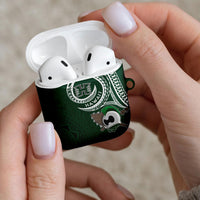 Hawaii Rainbow Warriors Alumni AirPods Case Ti Maile Lei - Glory For The Warriors LT7 - Polynesian Pride
