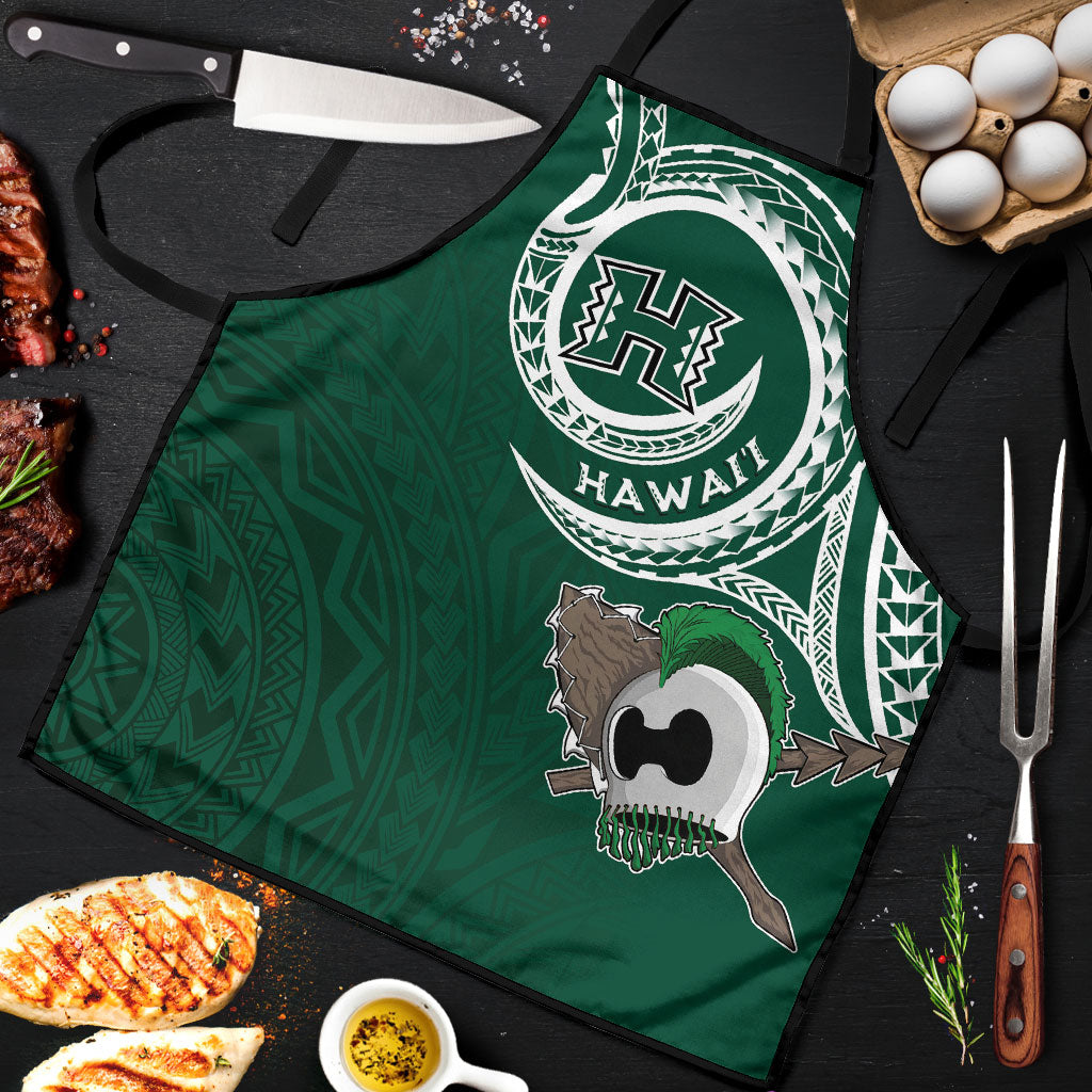 Hawaii Rainbow Warriors Alumni Apron Ti Maile Lei - Glory For The Warriors LT7 Dark Green - Polynesian Pride