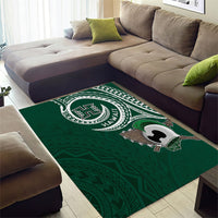 Hawaii Rainbow Warriors Alumni Area Rug Ti Maile Lei - Glory For The Warriors LT7 - Polynesian Pride