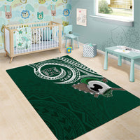 Hawaii Rainbow Warriors Alumni Area Rug Ti Maile Lei - Glory For The Warriors LT7 - Polynesian Pride
