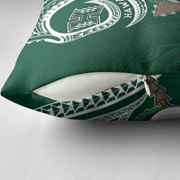 Hawaii Rainbow Warriors Alumni Pillow Cover Ti Maile Lei - Glory For The Warriors LT7 - Polynesian Pride
