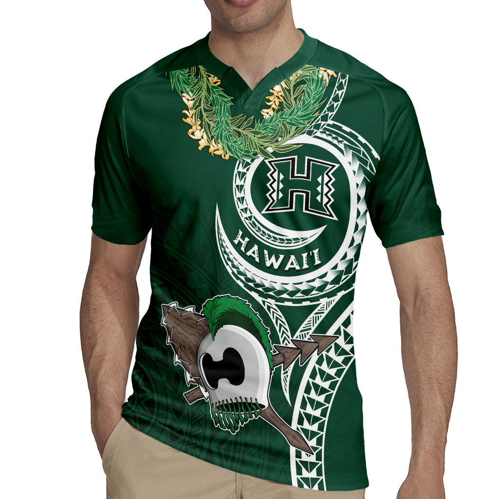 Hawaii Rainbow Warriors Alumni Personalized Rugby Jersey Ti Maile Lei - Glory For The Warriors LT7 - Polynesian Pride