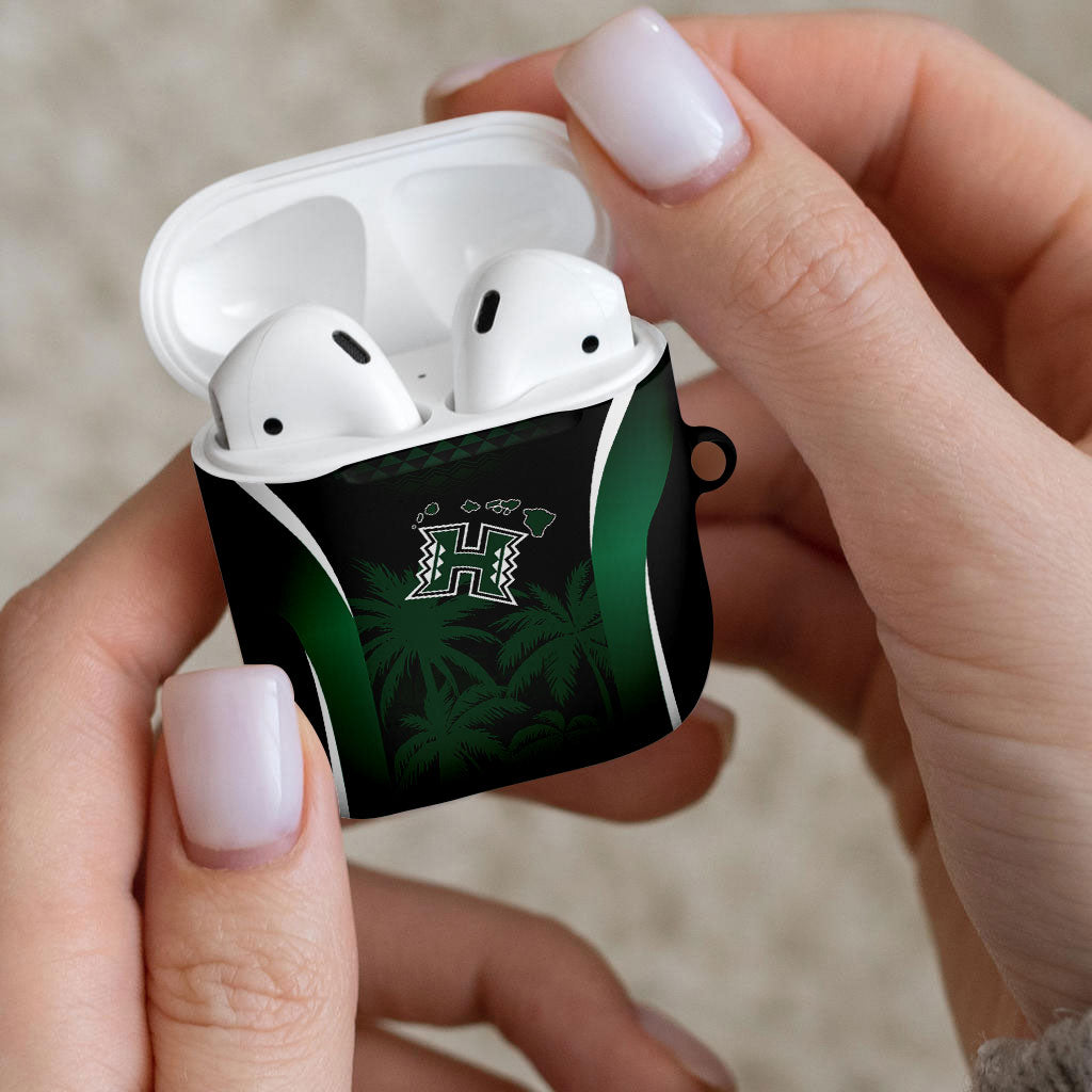Hawaii Rainbow Warriors La'au Pama AirPods Case LT7 - Polynesian Pride