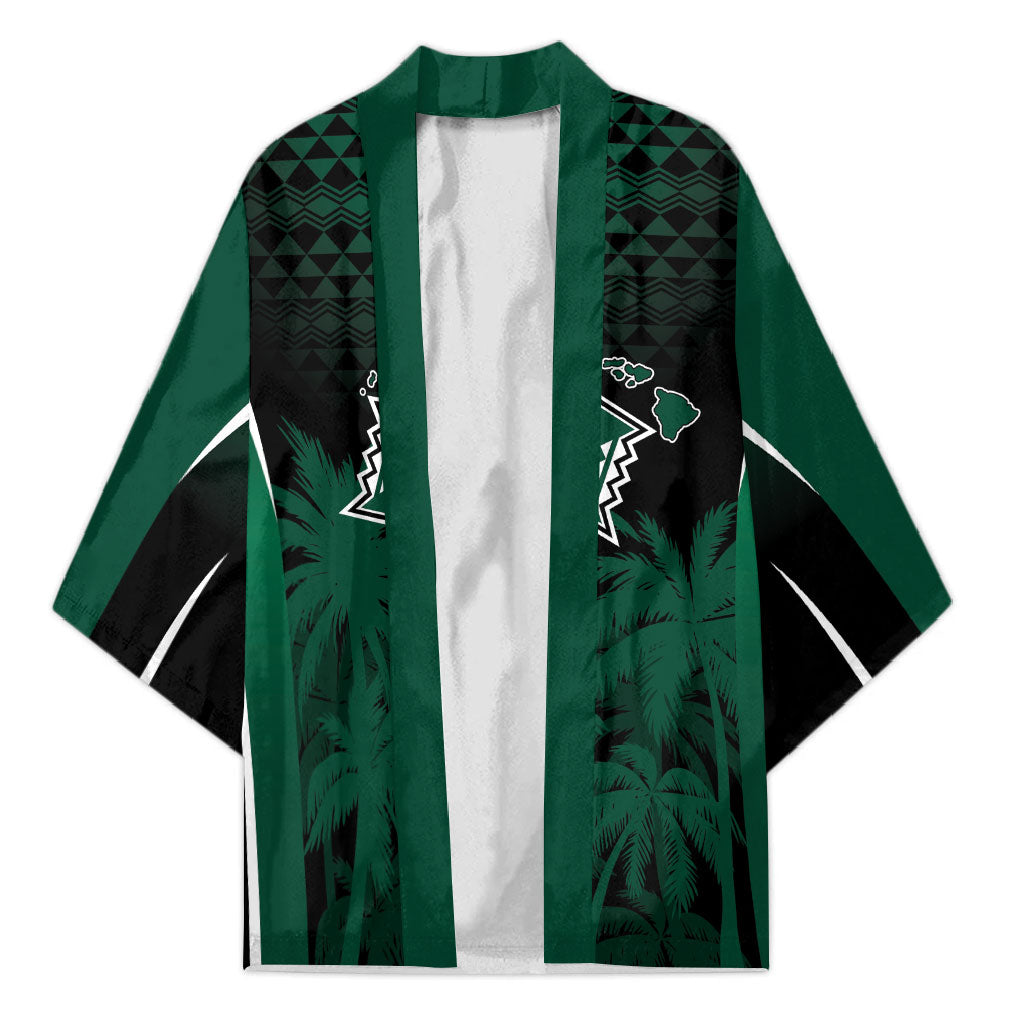 Hawaii Rainbow Warriors La'au Pama Personalized Kimono LT7 Unisex Black - Polynesian Pride