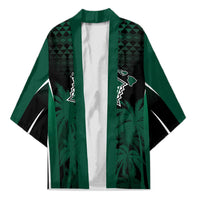 Hawaii Rainbow Warriors La'au Pama Personalized Kimono LT7 Unisex Black - Polynesian Pride