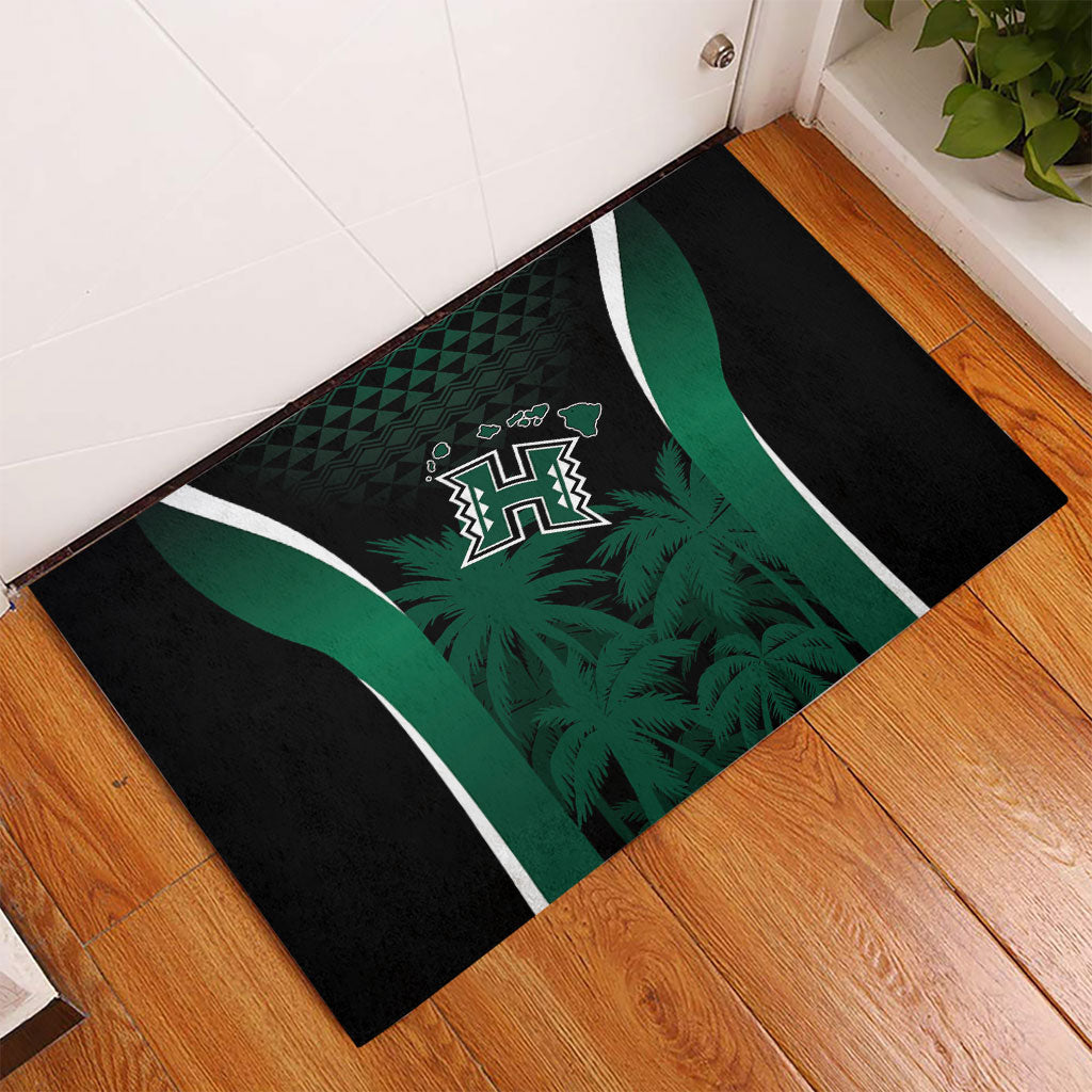 Hawaii Rainbow Warriors La'au Pama Rubber Doormat LT7 - Polynesian Pride