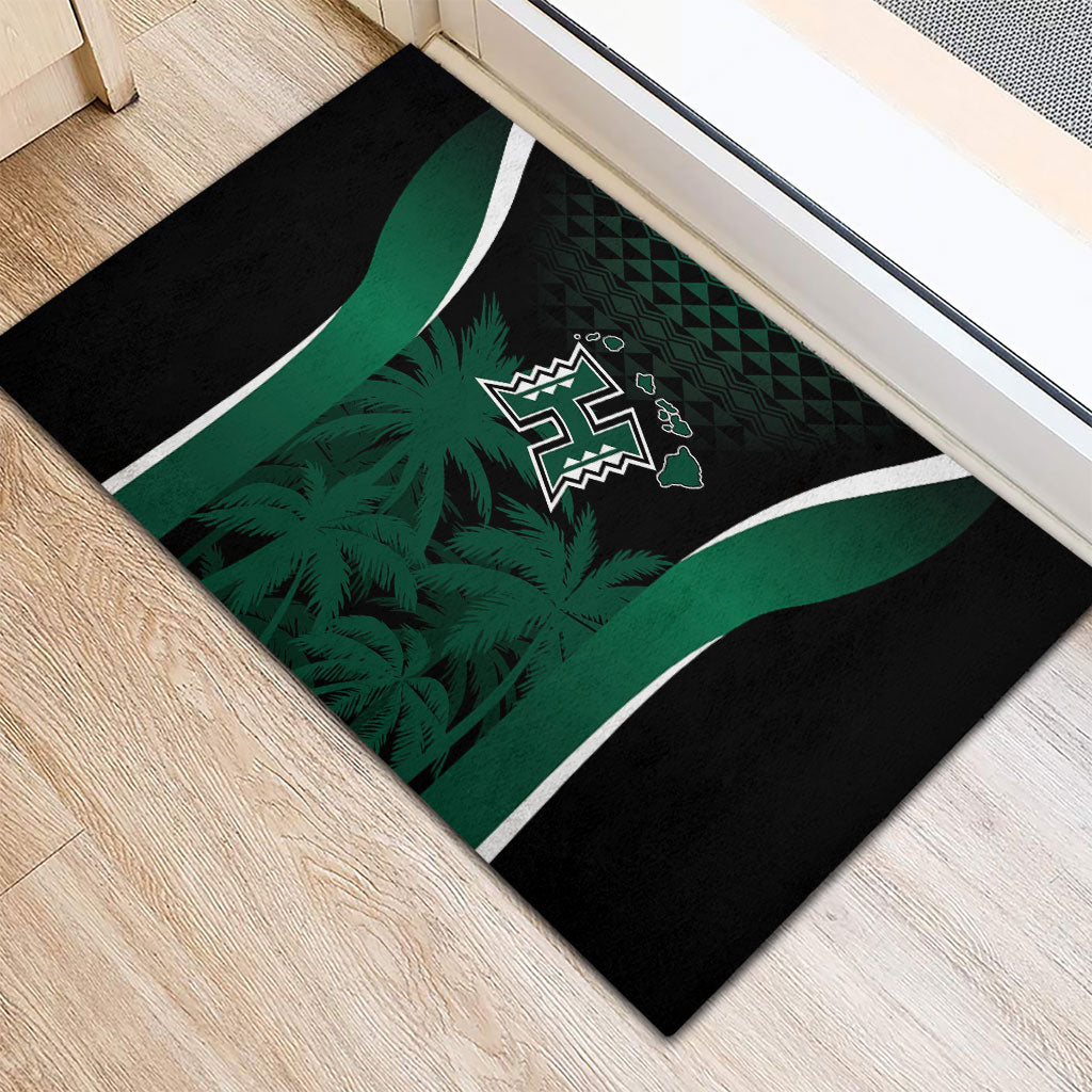 Hawaii Rainbow Warriors La'au Pama Rubber Doormat LT7 - Polynesian Pride