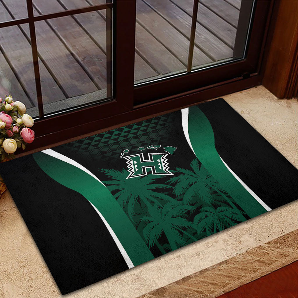 Hawaii Rainbow Warriors La'au Pama Rubber Doormat LT7 - Polynesian Pride