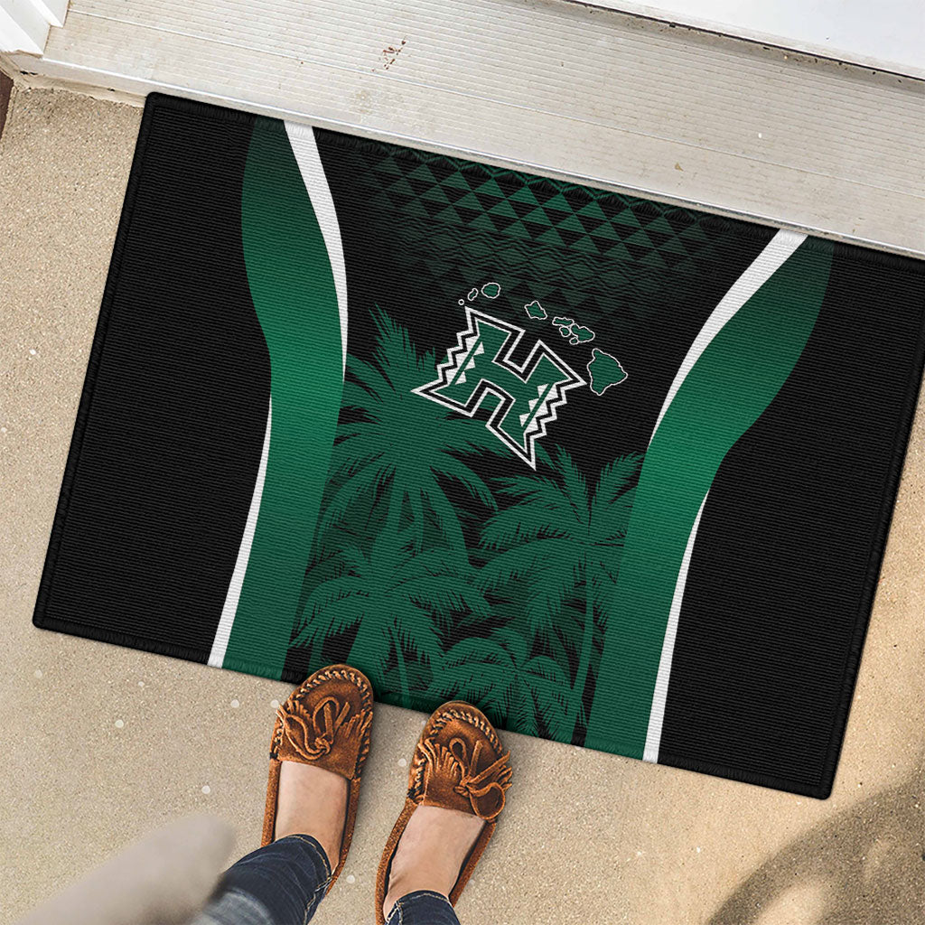 Hawaii Rainbow Warriors La'au Pama Rubber Doormat LT7 - Polynesian Pride