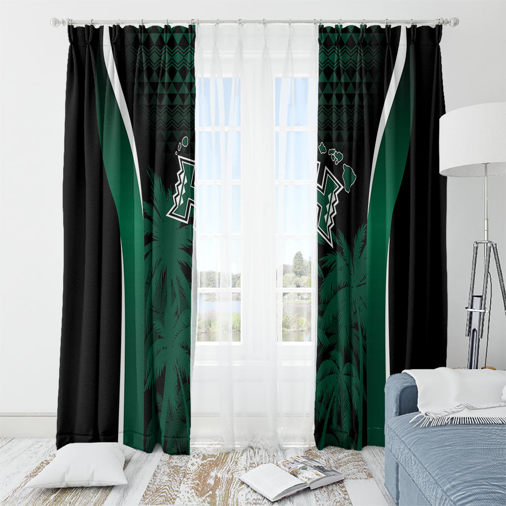 Hawaii Rainbow Warriors La'au Pama Window Curtain LT7 - Polynesian Pride