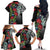 Meri Kirihimete New Zealand Family Matching Off The Shoulder Long Sleeve Dress and Hawaiian Shirt Tui on Pohutukawa