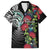 Meri Kirihimete New Zealand Family Matching Off The Shoulder Long Sleeve Dress and Hawaiian Shirt Tui on Pohutukawa