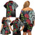 Meri Kirihimete New Zealand Family Matching Off Shoulder Short Dress and Hawaiian Shirt Tui on Pohutukawa