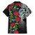 Meri Kirihimete New Zealand Family Matching Off Shoulder Short Dress and Hawaiian Shirt Tui on Pohutukawa