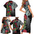 Meri Kirihimete New Zealand Family Matching Short Sleeve Bodycon Dress and Hawaiian Shirt Tui on Pohutukawa