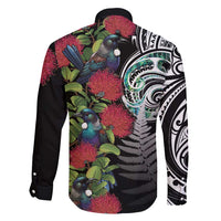 Meri Kirihimete New Zealand Family Matching Tank Maxi Dress and Hawaiian Shirt Tui on Pohutukawa