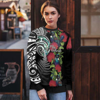 Meri Kirihimete New Zealand Ugly Christmas Sweater Tui on Pohutukawa LT7 - Polynesian Pride