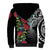 Meri Kirihimete New Zealand Sherpa Hoodie Tui on Pohutukawa