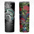 Meri Kirihimete New Zealand Skinny Tumbler Tui on Pohutukawa